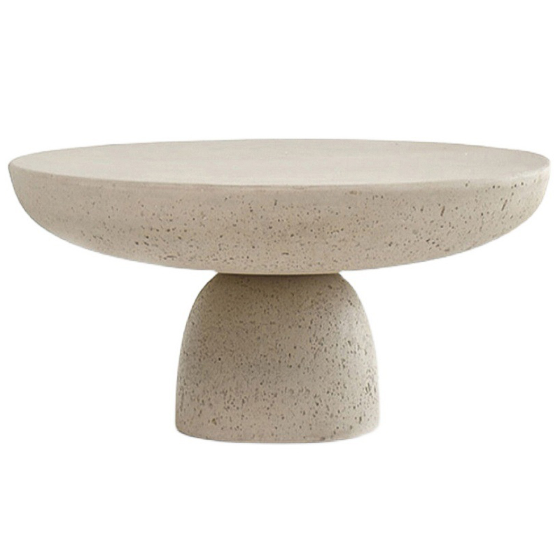 Кофейный стол Tori Travertine Stand Coffee Table Бежевый Кофейный стол Tori Travertine Stand Coffee Table Бежевый в Челябинске | Loft Concept