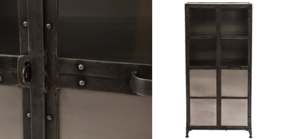 Буфет Industrial Steampunk Nickel Cabinet Буфет Industrial Steampunk Nickel Cabinet - Loft-Concept в Челябинске