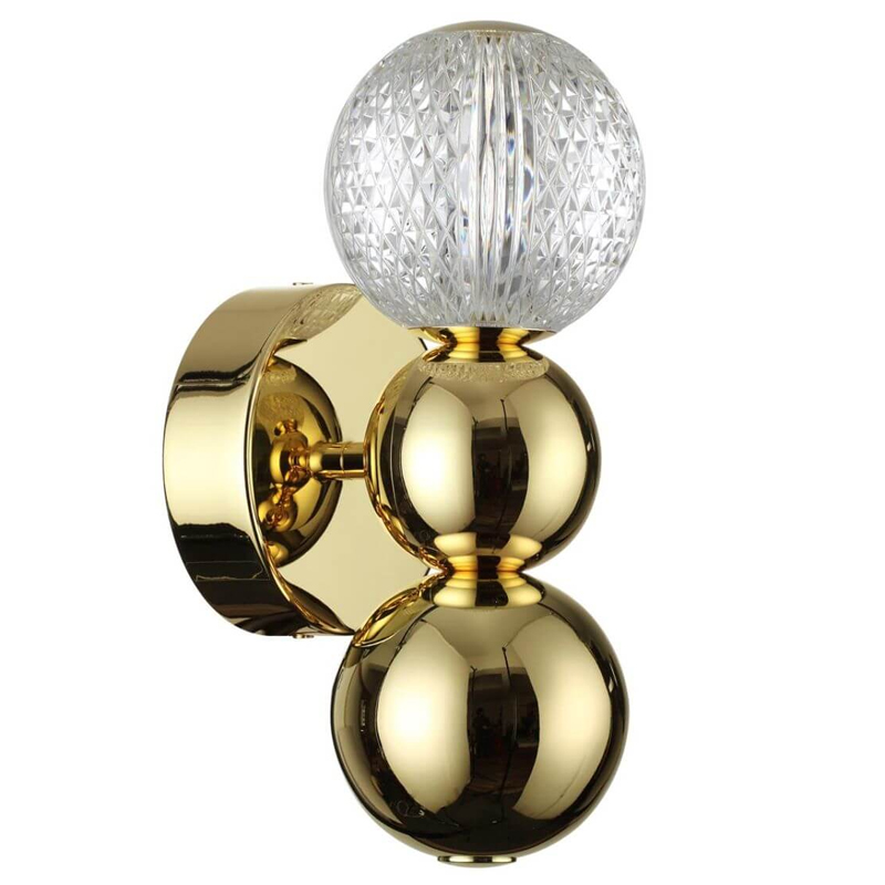 Светодиодное бра Crystal Globule Small Золото Золотой Прозрачный Светодиодное бра Crystal Globule Small Золото Золотой Прозрачный в Челябинске | Loft Concept