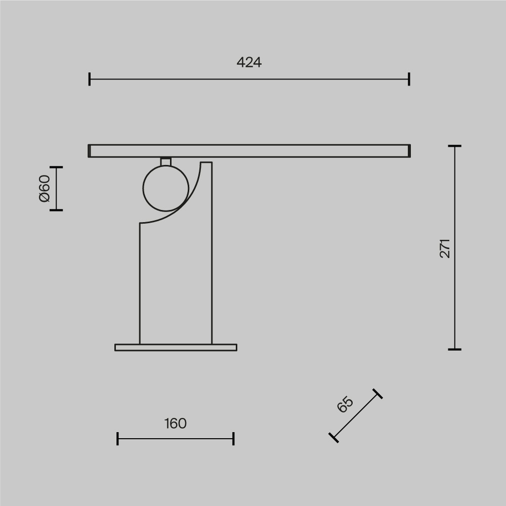 Настольный светильник Monumento 3000К 9Вт в Челябинске