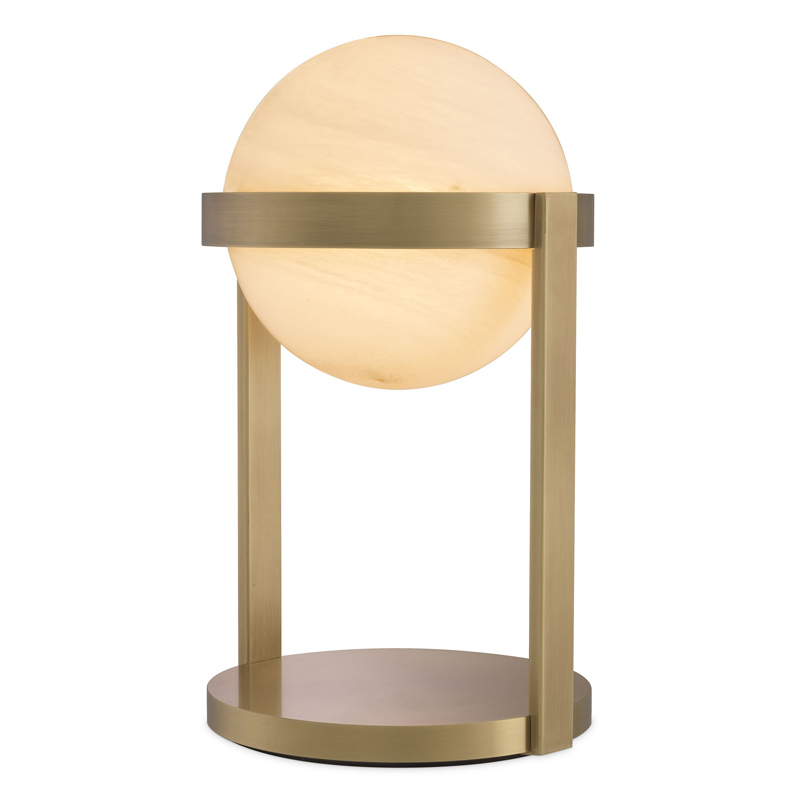 Настольная лампа Eichholtz Table Lamp Hayward brass Латунь Античная полированная Белое матовое стекло Настольная лампа Eichholtz Table Lamp Hayward brass Латунь Античная полированная Белое матовое стекло в Челябинске | Loft Concept