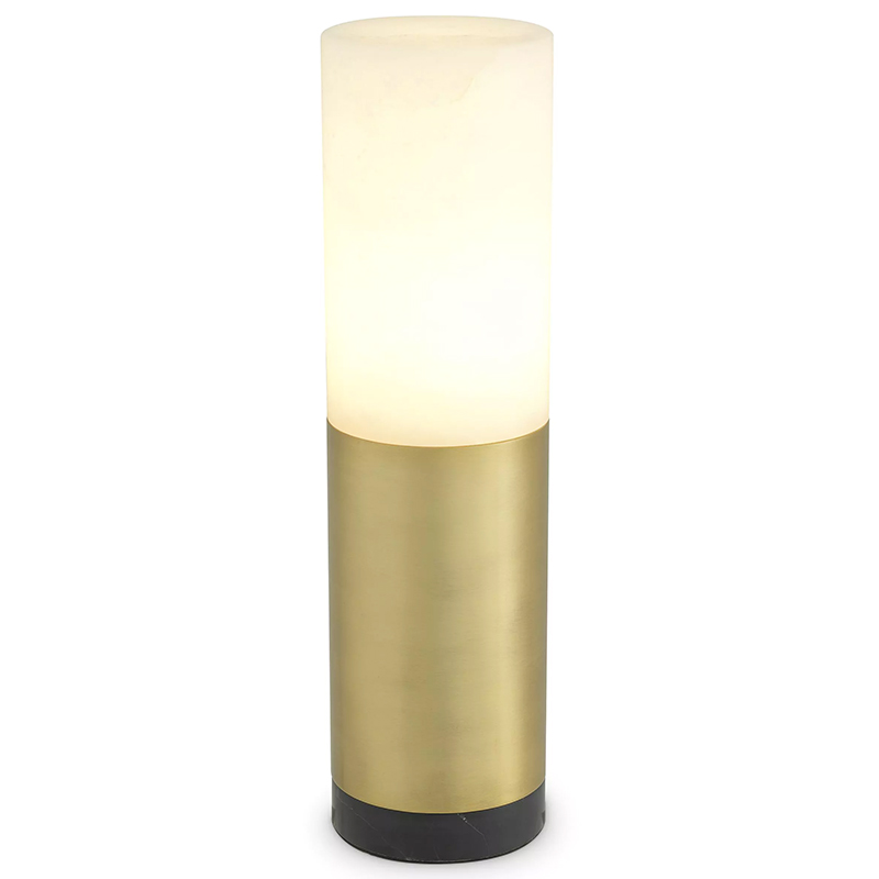 Настольная лампа Eichholtz Table Lamp McLean 11 cm Черный Мрамор Nero Латунь Бежевый Настольная лампа Eichholtz Table Lamp McLean 11 cm Черный Мрамор Nero Латунь Бежевый в Челябинске | Loft Concept