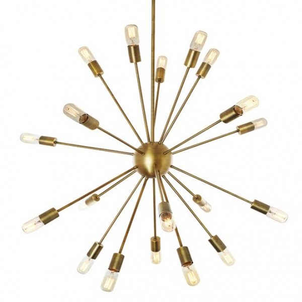 Люстра Sputnik Gold Chandelier  в Челябинске | Loft Concept 