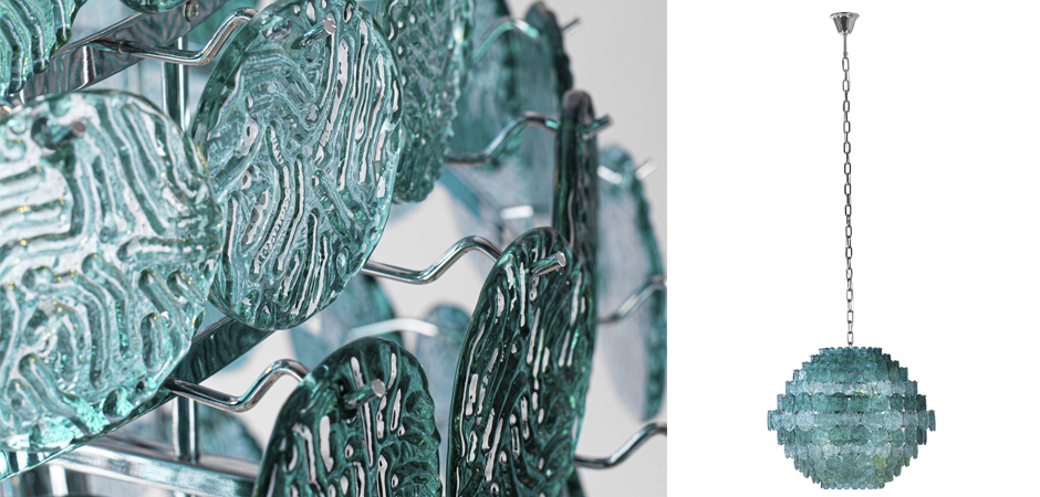 Люстра зеленое стекло Lighting Braithwell Chandelier Люстра зеленое стекло Lighting Braithwell Chandelier - Loft-Concept в Челябинске