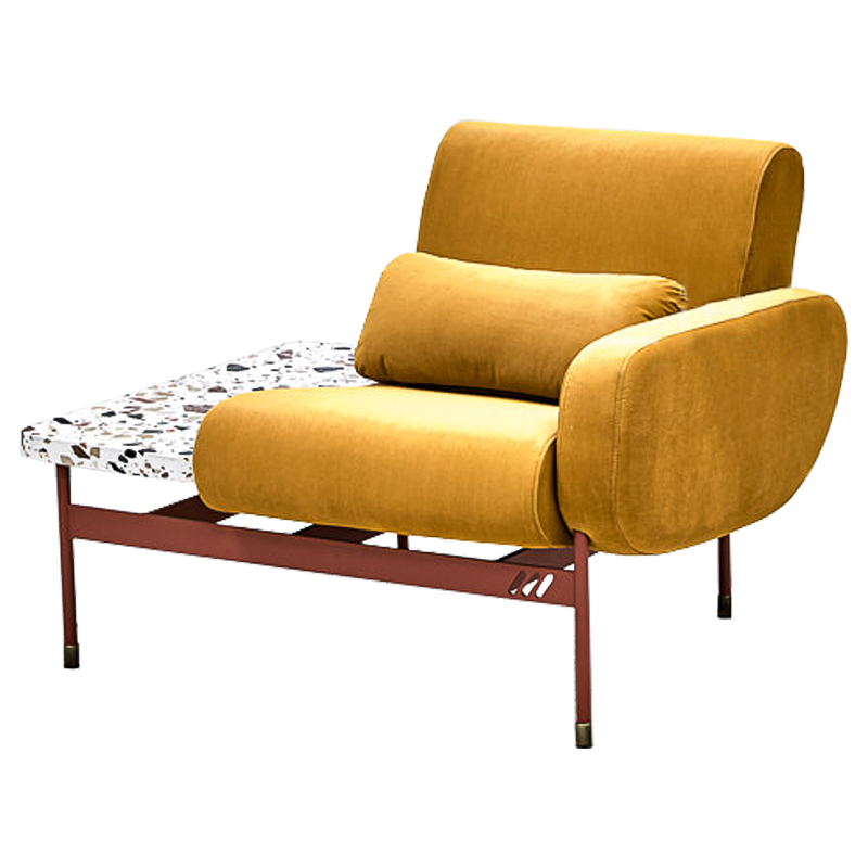 Кресло Mustard and Terrazzo Chair Горчичный Мульти Кресло Mustard and Terrazzo Chair Горчичный Мульти в Челябинске | Loft Concept