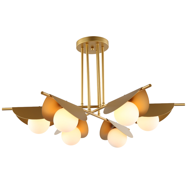 Люстра Pascal Chandelier Золотой Белый Люстра Pascal Chandelier Золотой Белый в Челябинске | Loft Concept