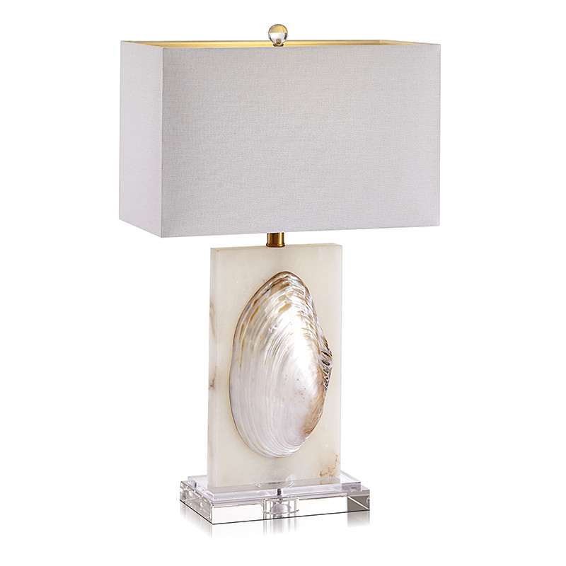 Настольная лампа Mother of Pearl Sink Перламутровый Белый Настольная лампа Mother of Pearl Sink Перламутровый Белый в Челябинске | Loft Concept
