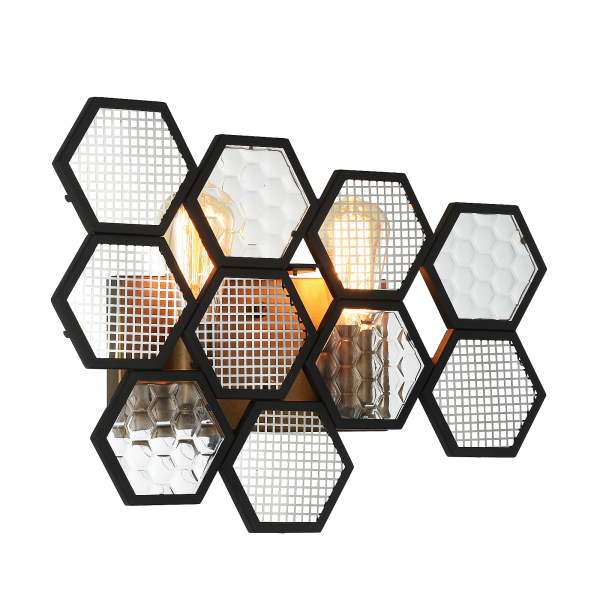 Бра MetalComb Bra Черный Бронза Бра MetalComb Bra Черный Бронза в Челябинске | Loft Concept