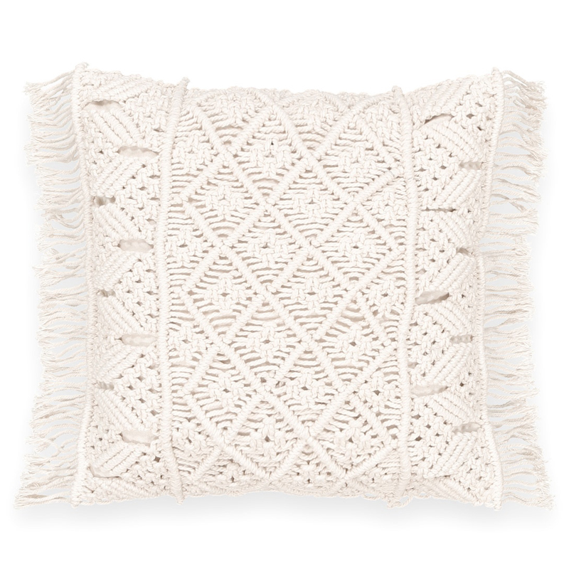 Подушка Macrame Молочный Подушка Macrame Молочный в Челябинске | Loft Concept