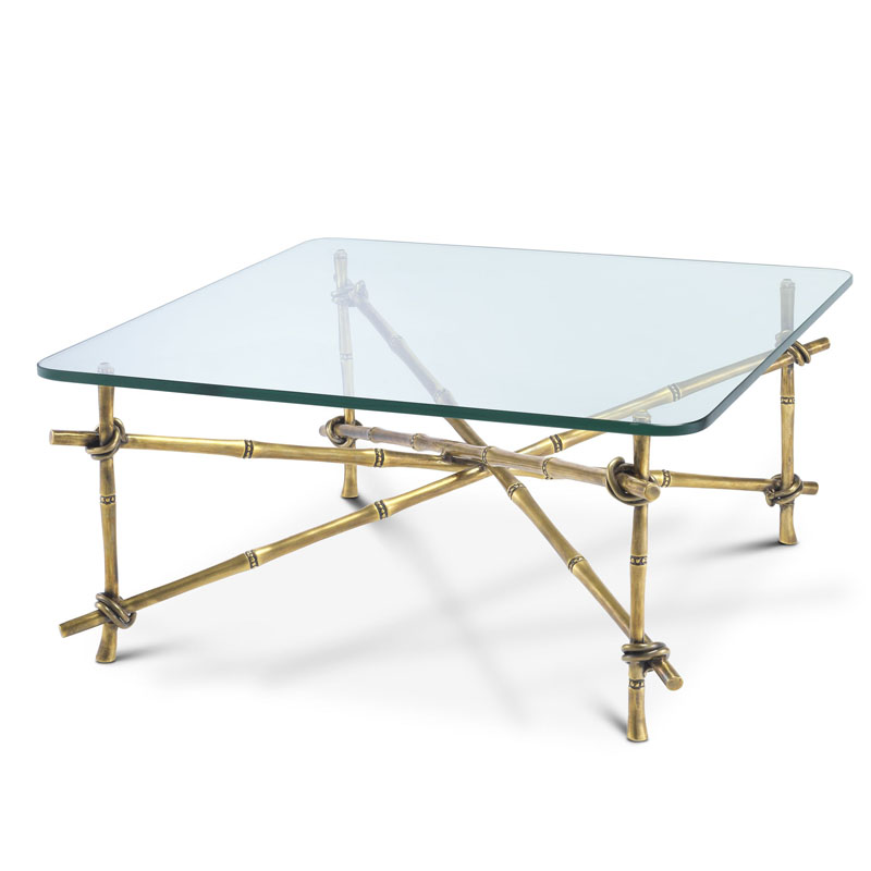 Кофейный стол Eichholtz COFFEE TABLE KAHALA Винтажная латунь Кофейный стол Eichholtz COFFEE TABLE KAHALA Винтажная латунь в Челябинске | Loft Concept