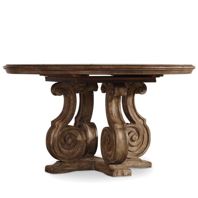 Обеденный Dining TABLE RONDE BAROQUE Коричневый Обеденный Dining TABLE RONDE BAROQUE Коричневый в Челябинске | Loft Concept