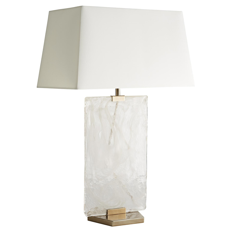 Дизайнерская настольная лампа MADDOX LAMP Белый Коричневый Дизайнерская настольная лампа MADDOX LAMP Белый Коричневый в Челябинске | Loft Concept