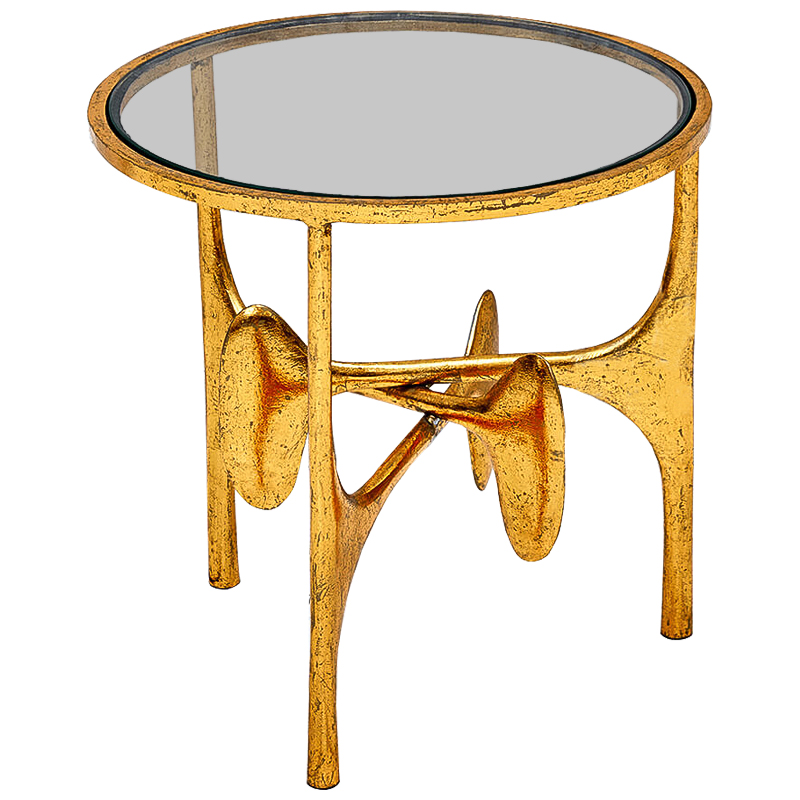 Приставной стол Vega Side Table Винтажное Светлое Золото Прозрачный Приставной стол Vega Side Table Винтажное Светлое Золото Прозрачный в Челябинске | Loft Concept