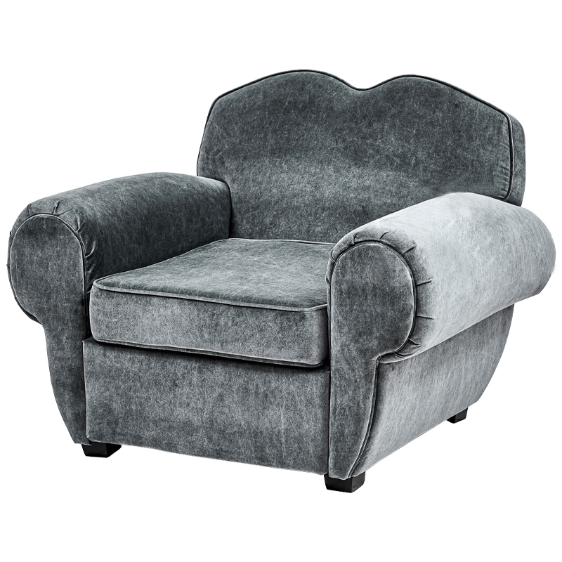 Кресло Braganza Chair Gray Серый Кресло Braganza Chair Gray Серый в Челябинске | Loft Concept