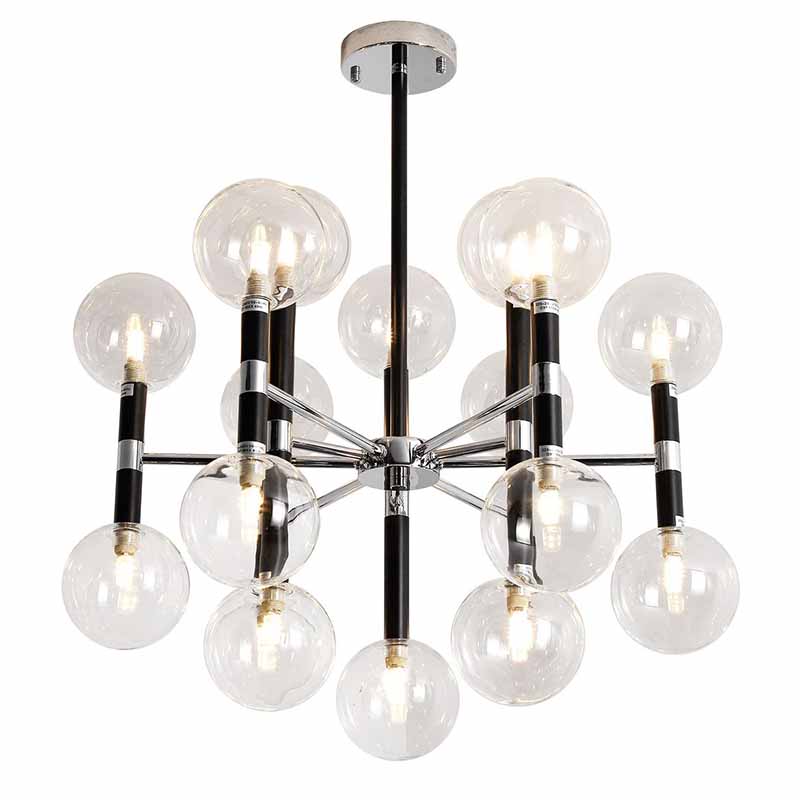 Люстра Danitza Chandelier Chrome Черный Хром Люстра Danitza Chandelier Chrome Черный Хром в Челябинске | Loft Concept