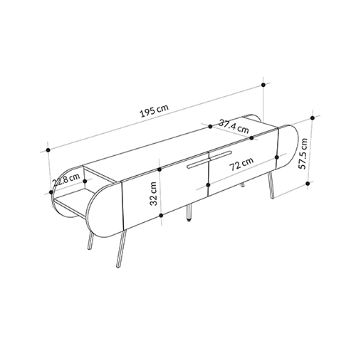 ТВ-тумба серая с 2-мя откидными дверцами и 2-мя открытыми полками CAPSULE TV STAND RETRO GREY ТВ-тумба серая с 2-мя откидными дверцами и 2-мя открытыми полками CAPSULE TV STAND RETRO GREY в Челябинске