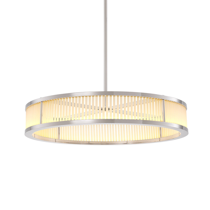 Люстра Eichholtz Chandelier Thibaud S Nickel Никель Белое матовое стекло Люстра Eichholtz Chandelier Thibaud S Nickel Никель Белое матовое стекло в Челябинске | Loft Concept