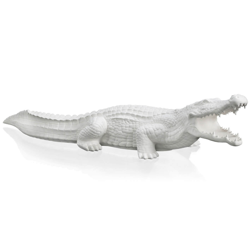 Статуэтка CROCODILE BISC. Белый Статуэтка CROCODILE BISC. Белый в Челябинске | Loft Concept