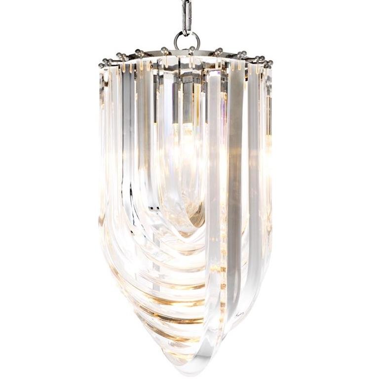 Люстра Chandelier Murano Clear 25 Прозрачный (Transparent) Никель Люстра Chandelier Murano Clear 25 Прозрачный (Transparent) Никель в Челябинске | Loft Concept
