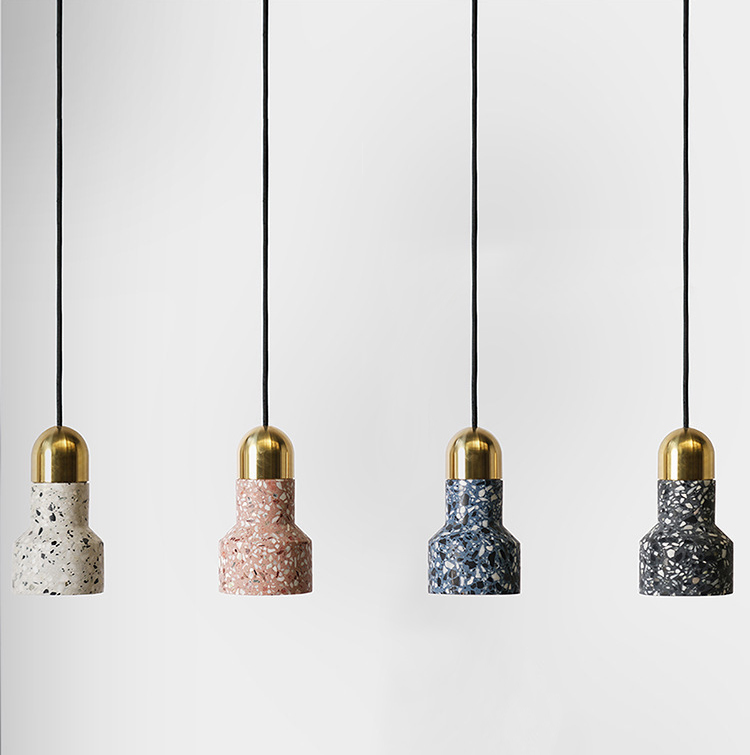 Подвесной светильник Terrazzo Light Белый Розовый пастельный Синий Графитовый Золотой Подвесной светильник Terrazzo Light Белый Розовый пастельный Синий Графитовый Золотой в Челябинске | Loft Concept