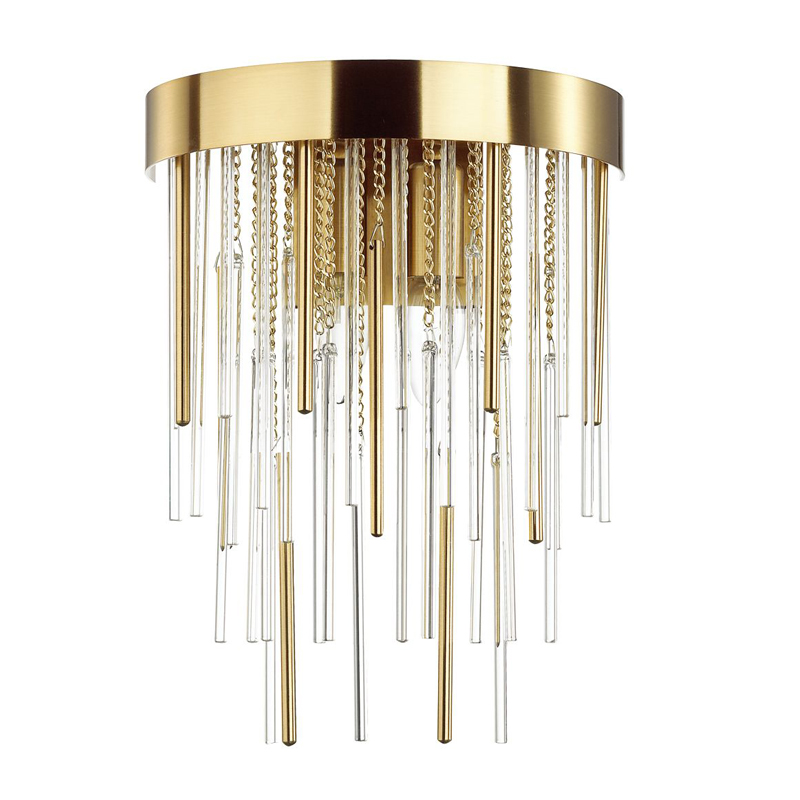 Настенный светильник Luxury Gold & Glass Stripes Золотой Настенный светильник Luxury Gold & Glass Stripes Золотой в Челябинске | Loft Concept