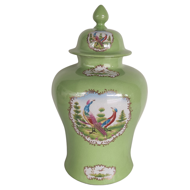 Ваза с крышкой Gabino Green Vase Прозрачный зеленый Мульти Ваза с крышкой Gabino Green Vase Прозрачный зеленый Мульти в Челябинске | Loft Concept