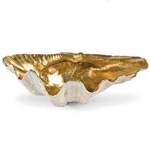 Аксессуар ракушка Seashell Gold Белый Золотой Аксессуар ракушка Seashell Gold Белый Золотой в Челябинске | Loft Concept