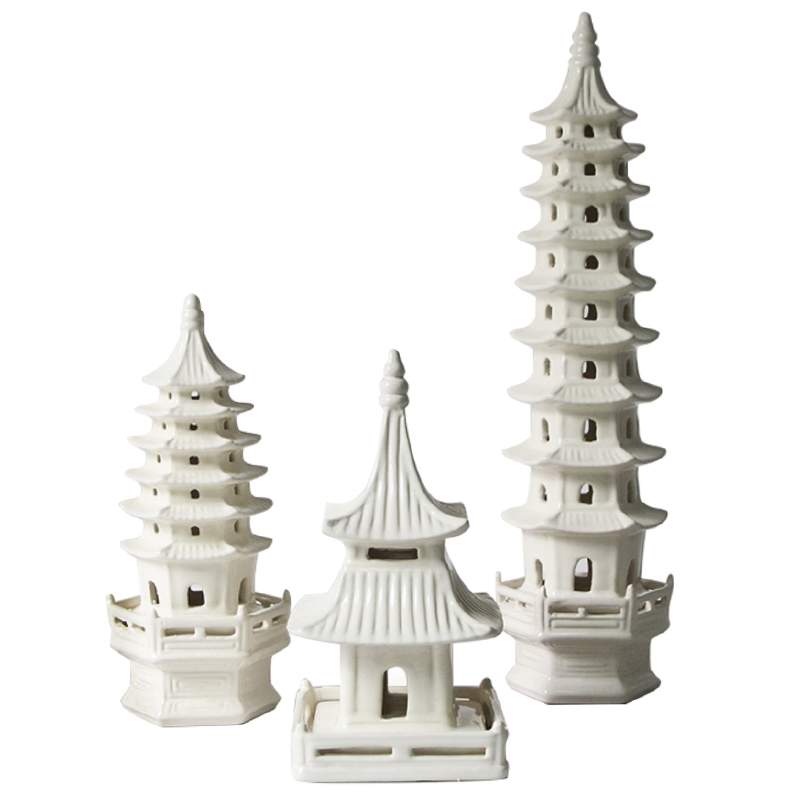 Комплект из 3-х статуэток Japanese Pagoda Комплект из 3-х статуэток Japanese Pagoda в Челябинске | Loft Concept