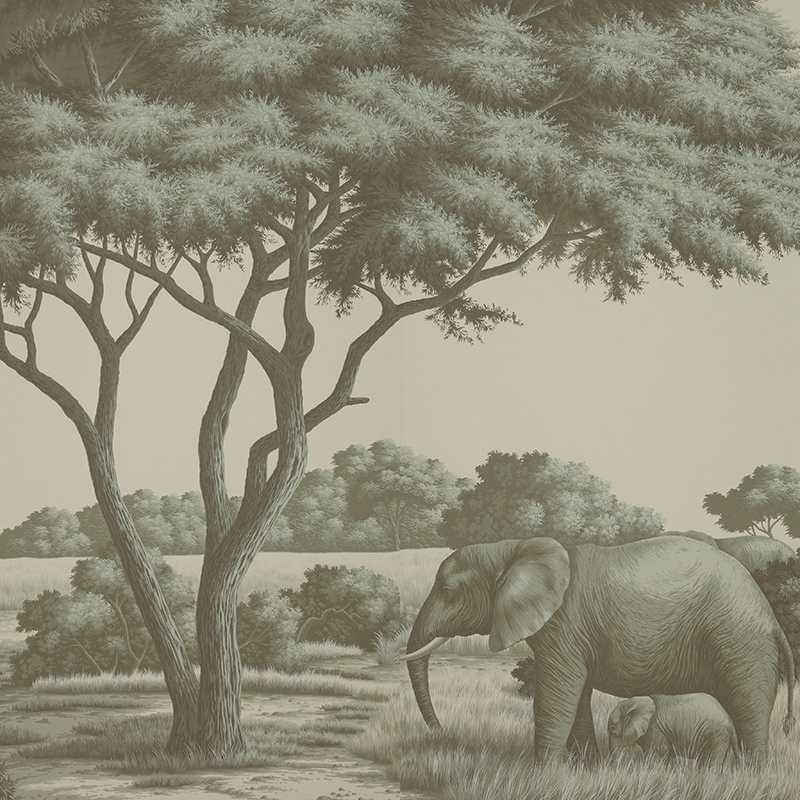 Обои ручная роспись African Savannah Crystal Grey on scenic paper Обои ручная роспись African Savannah Crystal Grey on scenic paper в Челябинске | Loft Concept