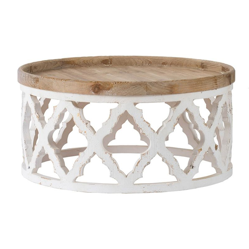 Приставной стол низкий Panfilu Wooden Side Table Белый Приставной стол низкий Panfilu Wooden Side Table Белый в Челябинске | Loft Concept