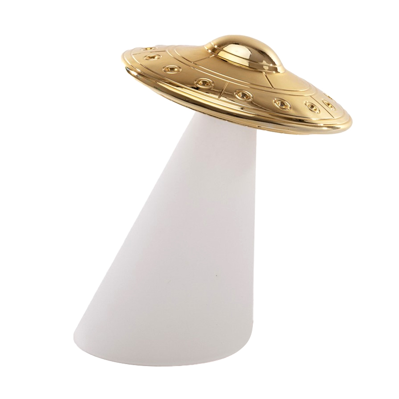Настольная лампа Seletti Roswell Белый Золотой Настольная лампа Seletti Roswell Белый Золотой в Челябинске | Loft Concept
