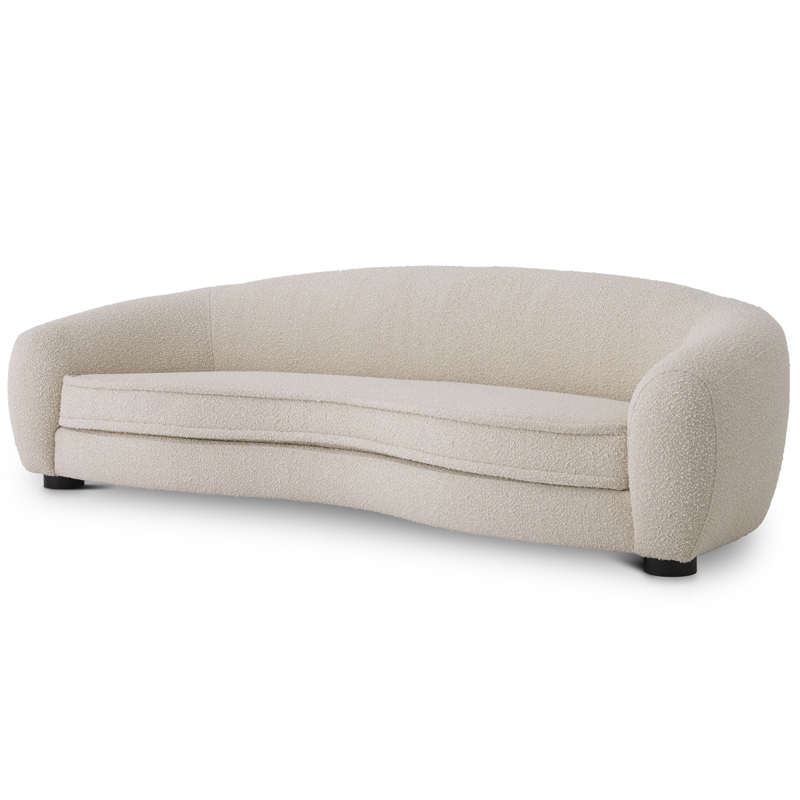 Диван Eichholtz Sofa Freud Boucle cream Кремовый Черный Диван Eichholtz Sofa Freud Boucle cream Кремовый Черный в Челябинске | Loft Concept