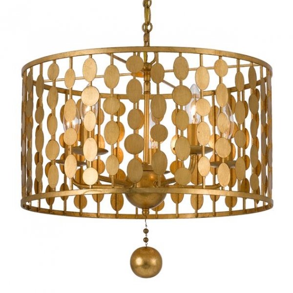 Люстра Crystorama Lighting Group Layla Light Латунь Люстра Crystorama Lighting Group Layla Light Латунь в Челябинске | Loft Concept