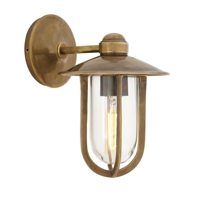Бра Eichholtz Wall Lamp Seg Harbour Brass Латунь Античная полированная Прозрачное Стекло Бра Eichholtz Wall Lamp Seg Harbour Brass Латунь Античная полированная Прозрачное Стекло в Челябинске | Loft Concept
