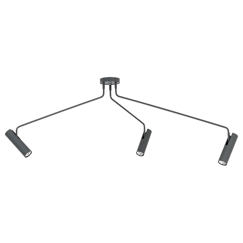 Потолочный светильник Tibo Branches Trumpet Tube graphite 3 Графит Потолочный светильник Tibo Branches Trumpet Tube graphite 3 Графит в Челябинске | Loft Concept