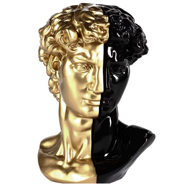 Аксессуар голова Давида Black & Gold Черный Золотой Аксессуар голова Давида Black & Gold Черный Золотой в Челябинске | Loft Concept