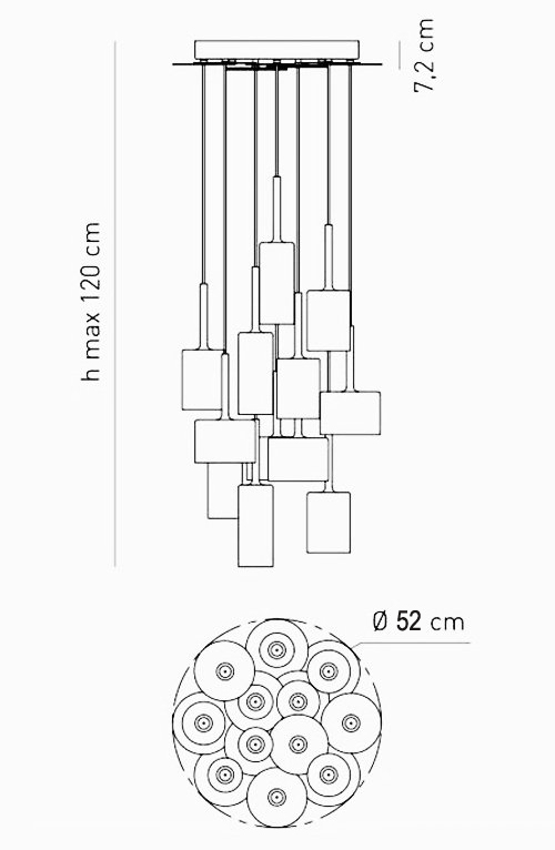 Люстра AXO Light Spillray Suspension Lamp Люстра AXO Light Spillray Suspension Lamp в Челябинске
