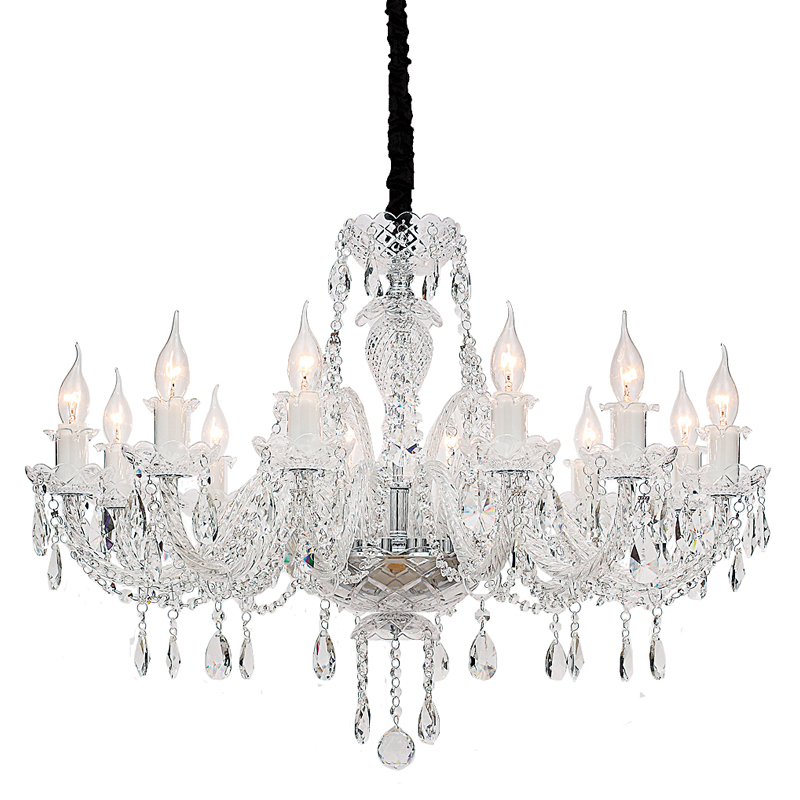 Люстра Markel Chandelier 81 Хром Прозрачный Люстра Markel Chandelier 81 Хром Прозрачный в Челябинске | Loft Concept