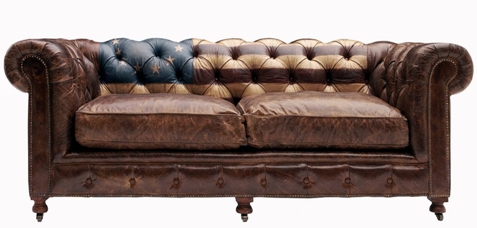 Диван Chesterfield Rebel Sofa Stars & Stripes Andrew Martin Диван Chesterfield Rebel Sofa Stars & Stripes Andrew Martin - Loft-Concept в Челябинске