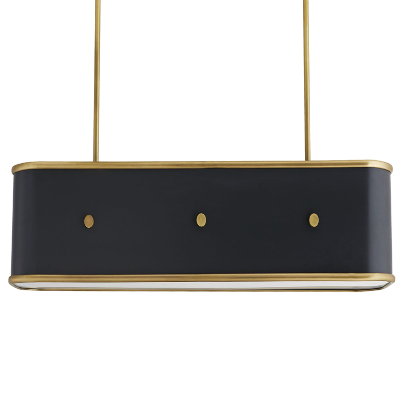Люстра Arteriors GLENDALE LINEAR CHANDELIER Черный Золотой Люстра Arteriors GLENDALE LINEAR CHANDELIER Черный Золотой в Челябинске | Loft Concept