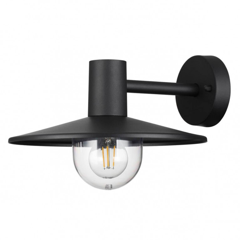 Уличный настенный светильник Leicester Street Wall Lamp Черный Уличный настенный светильник Leicester Street Wall Lamp Черный в Челябинске | Loft Concept