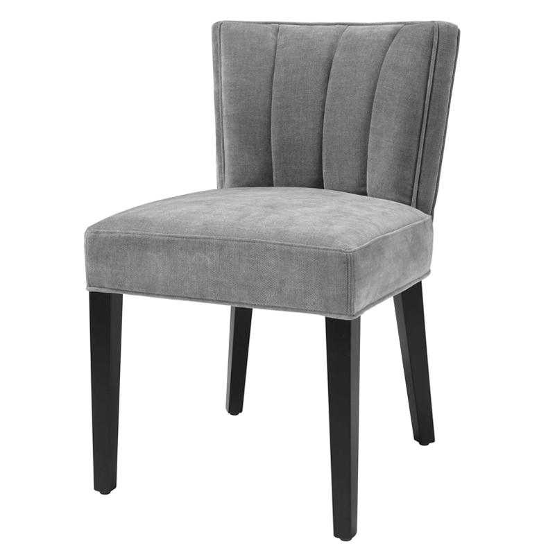Стул Eichholtz Dining Chair Windhaven Grey Серый Черный Стул Eichholtz Dining Chair Windhaven Grey Серый Черный в Челябинске | Loft Concept