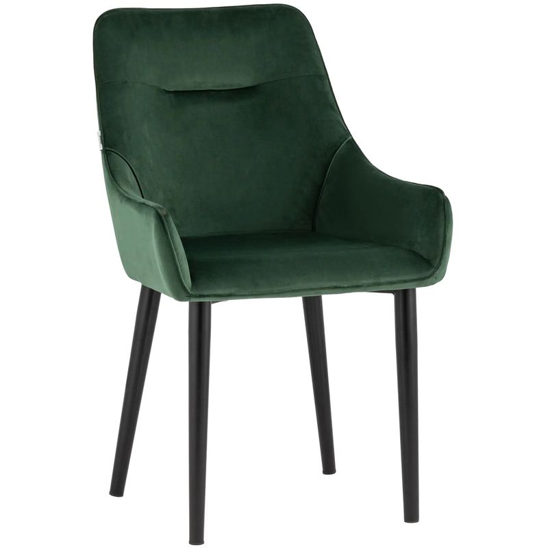 Стул Joan Chair Темно-Зеленый Велюр Зеленый Черный Стул Joan Chair Темно-Зеленый Велюр Зеленый Черный в Челябинске | Loft Concept