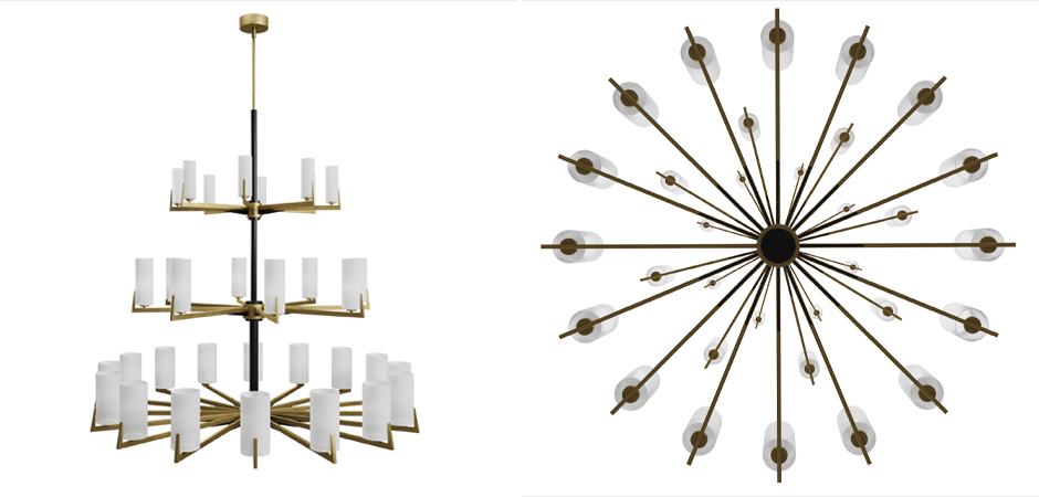 Большая люстра из латуни Brass Candle Большая люстра из латуни Brass Candle - Loft-Concept в Челябинске