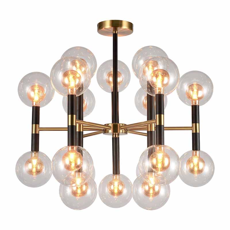 Люстра Danitza Chandelier Gold Черный Золотой Люстра Danitza Chandelier Gold Черный Золотой в Челябинске | Loft Concept