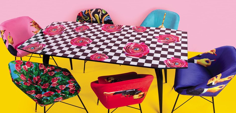 Обеденный стол Seletti Table Roses on check Обеденный стол Seletti Table Roses on check - Loft-Concept в Челябинске