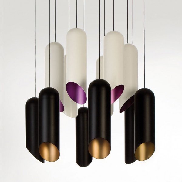 Подвесной светильник Tom Dixon - Pipe Light Белый Черный Золотой Фиолетовый Подвесной светильник Tom Dixon - Pipe Light Белый Черный Золотой Фиолетовый в Челябинске | Loft Concept
