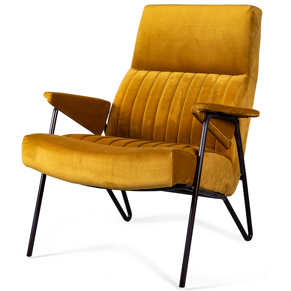 Кресло Solonar yellow Желтый Черный Кресло Solonar yellow Желтый Черный в Челябинске | Loft Concept