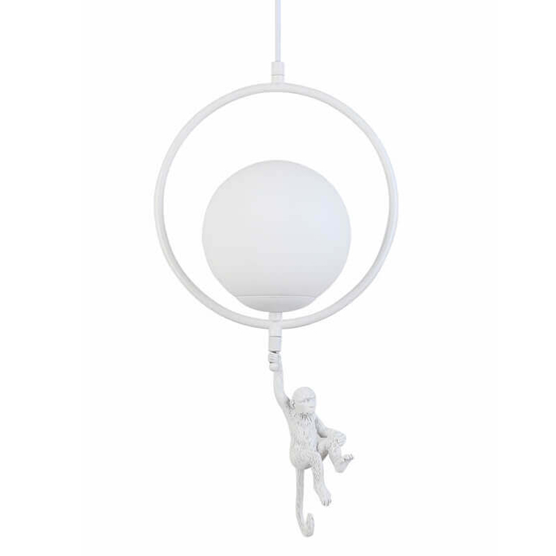 Подвесной светильник Hanging Monkey under Белый Подвесной светильник Hanging Monkey under Белый в Челябинске | Loft Concept