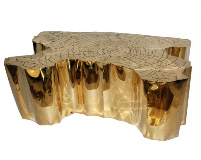 Дизайнерский кофейный стол Eden Table Золотой Дизайнерский кофейный стол Eden Table Золотой в Челябинске | Loft Concept
